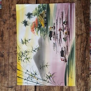 Vintage Asian Art signed